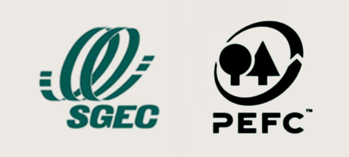 sgec、pefc認証マーク